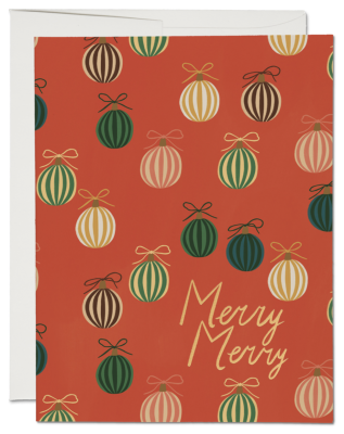 Merry Ornaments Card - Red Cap Cards BOD2584