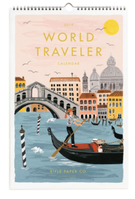 2019 World Traveler Calendar - Rifle Paper Co Kalender