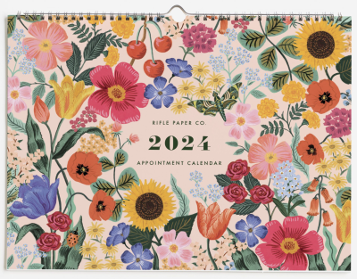 2024 Blossom Appointment Calendar - Rifle Paper Co. Calendar