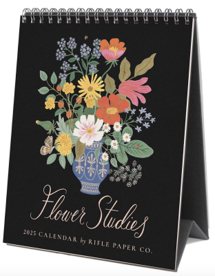 2025 Flower Studies Desk Calendar - Rifle Paper Co. Calendar