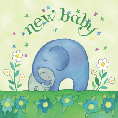 New Baby Elephants Card - 1203