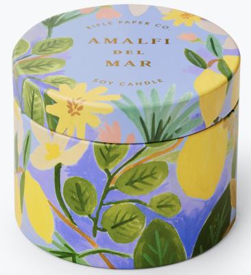 AMALFI DEL MAR Travel Tin Candles - Rifle Paper Candle