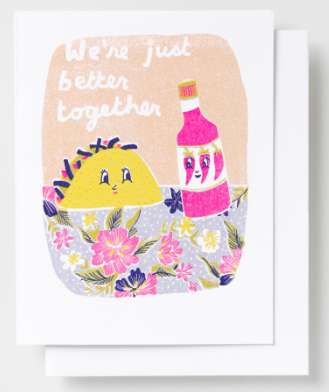 Better Together Taco Card - Yellow Owl Workshop