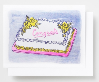 Congrats Cake Card - Yellow Owl Workshop