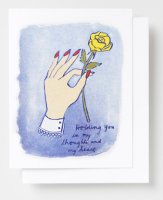 Holding You in My Toughts Card - Yellow Owl Workshop