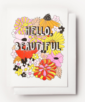 Hello Beautiful Card - Yellow Owl Workshop