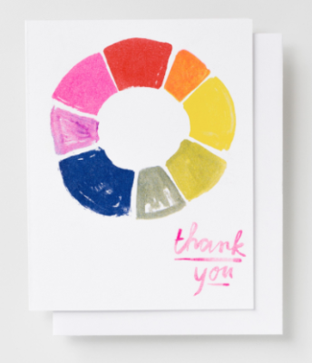 Thank You Color Wheel Card - Yellow Owl Workshop
