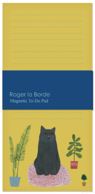 Chouchou Chat Magnet Notepad - Roger la Borde FM035