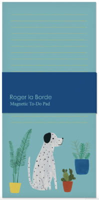 Chouchou Chien Magnet Notepad - Roger la Borde FM036