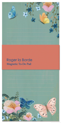 Butterfly Ball Magnet Notepad - Roger la Borde FM038