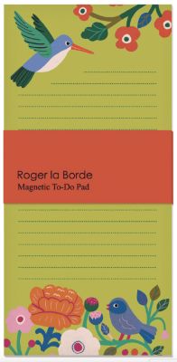 Birdsong Magnet Notepad - Roger la Borde FM041