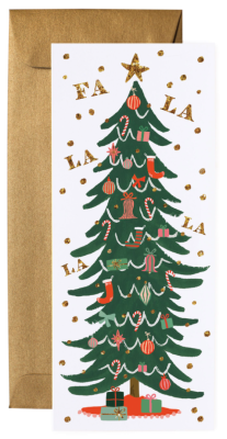 Christmas Tree Long Card - Rifle Paper Co.