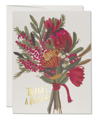 Queen Protea Thanks Card - Red Cap Cards