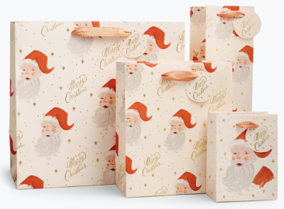 Santa Holiday Gift Bags - Geschenktaschen