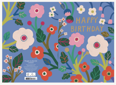Happy Flowers Greeting Card - Roger La Borde GC2391