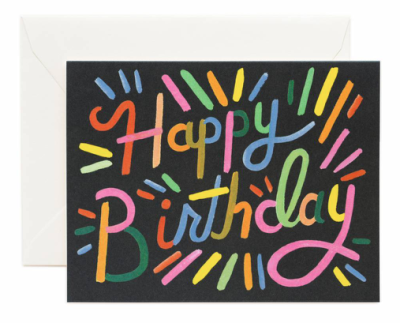 Fireworks Birthday Card - Greeting Card