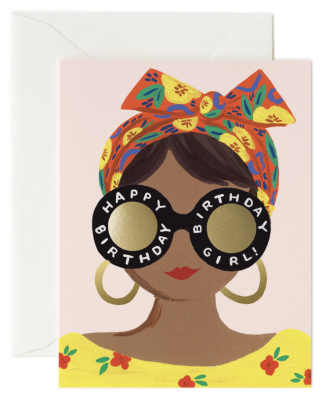 Scarf Birthday Girl Card - Rifle Paper Co