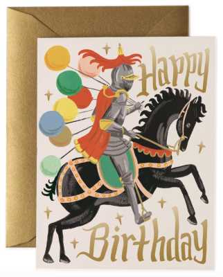 Knight Birthday Card - Rifle Paper Co.
