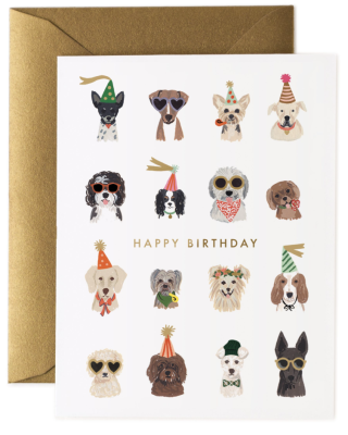 Party Pups Birthday Card - Rifle Paper Co