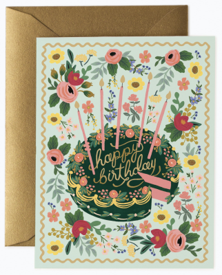 Floral Cake Birthday Card - Rifle Paper Co.