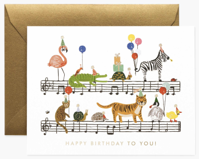 Happy Birthday Song Card - Rifle Paper Co.