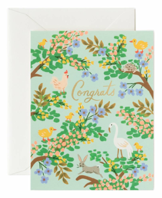 Congrats Forest Card - Greeting Card