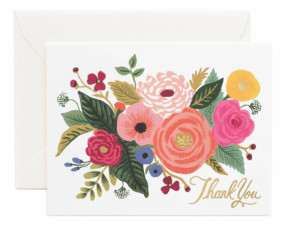 Juliet Rose Thank You Card - Rifle Paper Co