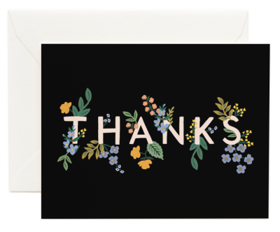 Posey Thank You Card - Greeting Card