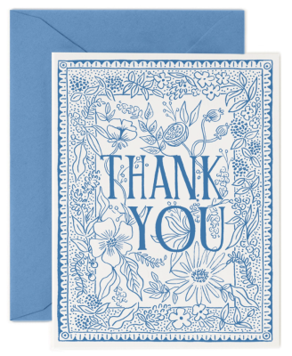 Delft Thank You Card - Rifle Paper Co.