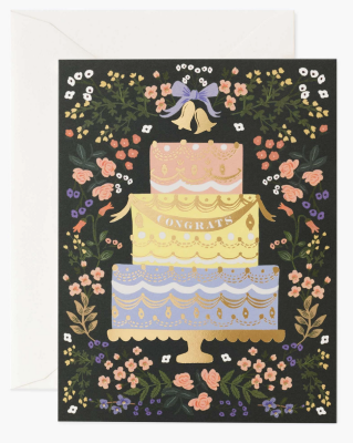 Woodland Wedding Cake Card - Rifle Paper Co.