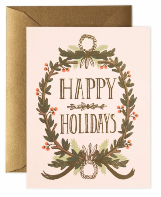 Gold Foil Garland Card - Rifle Paper Co.