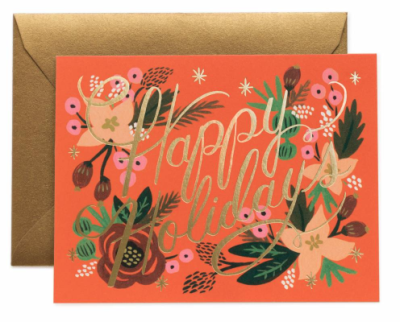 Poinsettia Holiday Card - Rifle Paper Co.