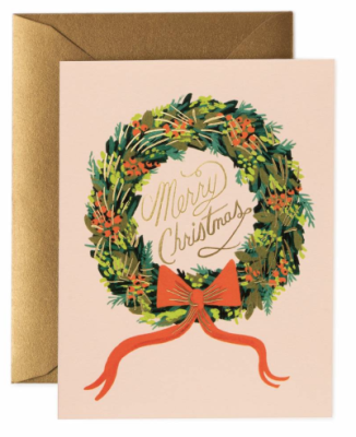 Christmas Wreath Card - Rifle Paper Co.