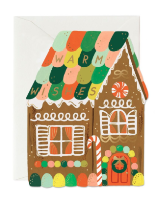 Gingerbread House Card - Rifle Paper Co.