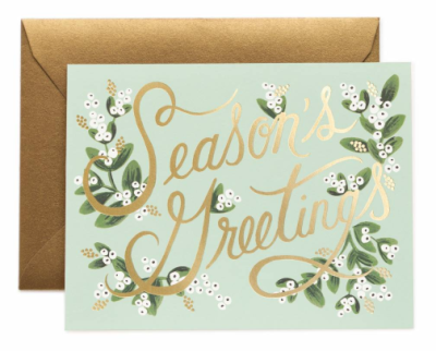 Mistletoe Season s Card - Rifle Paper Co.