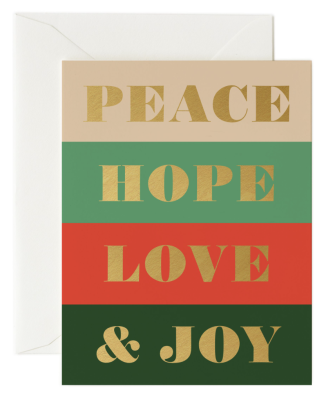 Peace &amp; Joy Card - Greeting Card