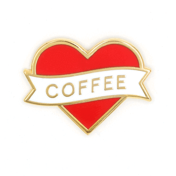 Heart Coffee - Enamel Pin