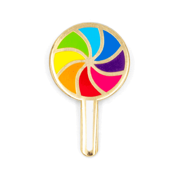 Rainbow Lollipop - Enamel Pin
