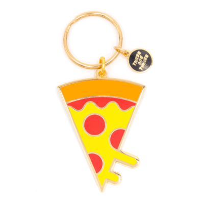 Pizza - Enamel Keychain