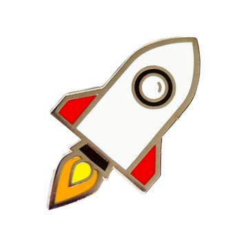 Rocketship - Enamel Pin