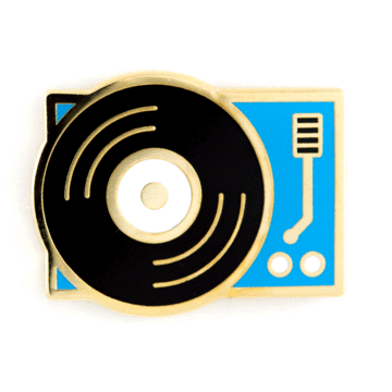 Record Player - Enamel Pin