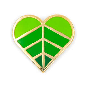 Heart Leaf - Enamel Pin