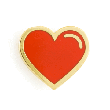 Red Heart - Enamel Pin