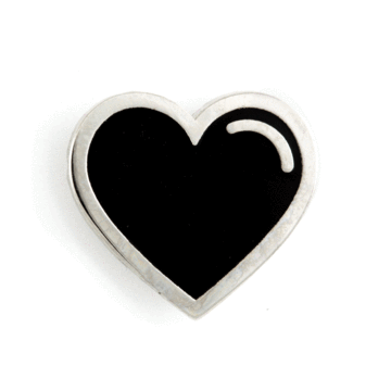 Black Heart - Enamel Pin