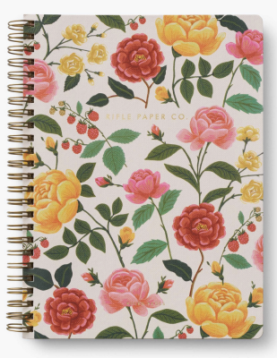 Roses Spiral Notebook - Rifle Paper Notebook