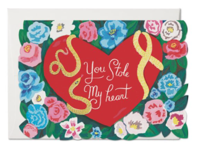 Stole My Heart Card - Red Cap Cards