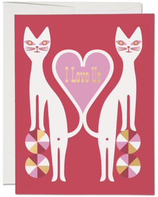Cat Twins Card - LES2513