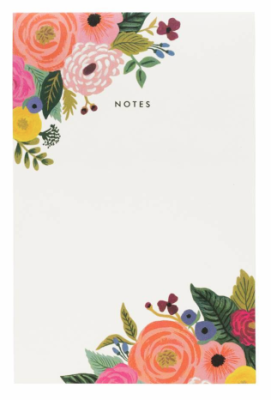 Juliet Rose Notepad - Rifle Paper Co