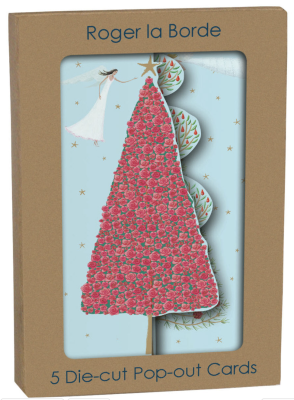 Christmas Tree Trif-old Card Pack - Roger la Borde NSX792