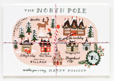 North Pole Map Postcards - Rifle Paper Co